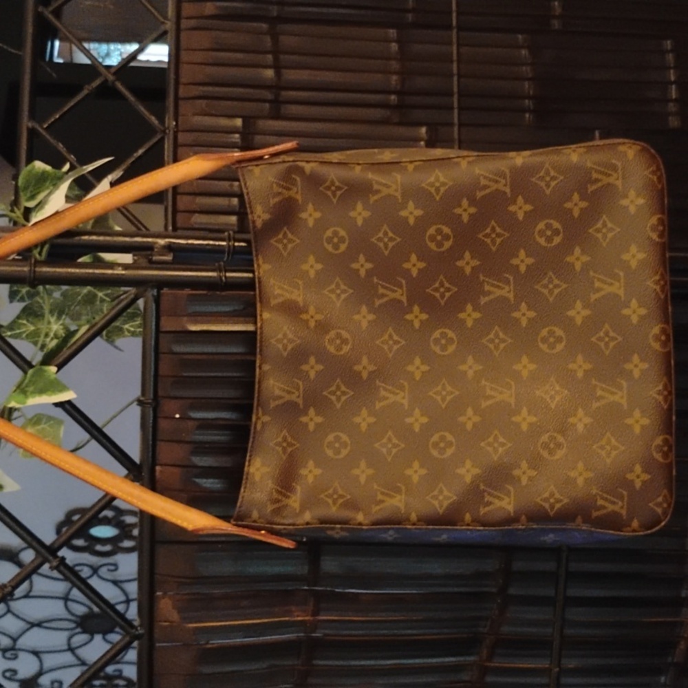 Louis Vuitton Monogram Looping Shoulder Bag Handbag Authentic